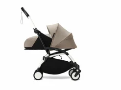 Stokke YOYO³ Kinderwagen Compleet met 0+ Newborn Pack Taupe – White Frame