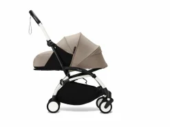 Stokke YOYO³ Kinderwagen Compleet met 0+ Newborn Pack Taupe – White Frame