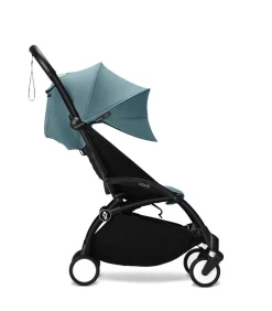 Stokke YOYO³ Kinderwagen Compleet met 0+ Newborn Pack Aqua – Black Frame