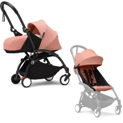 Stokke YOYO³ Kinderwagen Compleet met 0+ Newborn Pack Ginger – Black Frame