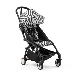 Stokke YOYO³ Kinderwagen Compleet Zebra met 0+ Newborn Pack Black – Black Frame