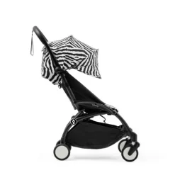 Stokke YOYO³ Kinderwagen Compleet Zebra met 0+ Newborn Pack Black – Black Frame
