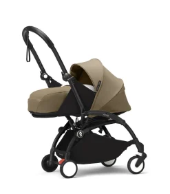 Stokke YOYO³ Kinderwagen Compleet met 0+ Newborn Pack Toffee – Black Frame