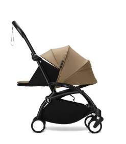 Stokke YOYO³ Kinderwagen Compleet met 0+ Newborn Pack Toffee – Black Frame