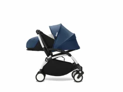 Stokke YOYO³ Kinderwagen Compleet met 0+ Newborn Pack Air France Blue – White Frame