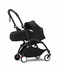 Stokke YOYO³ Kinderwagen Compleet met 0+ Newborn Pack Black – Black Frame