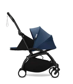 Stokke YOYO³ Kinderwagen Compleet met 0+ Newborn Pack Air France Blue– Black Frame