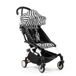Stokke YOYO³ Kinderwagen Compleet Zebra met 0+ Newborn Pack Black – White Frame