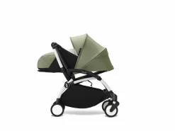 Stokke YOYO³ Kinderwagen Compleet met 0+ Newborn Pack Olive – White Frame
