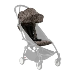 Stokke YOYO³ Kinderwagen Compleet Leopard met 0+ Newborn Pack Black – Black Frame