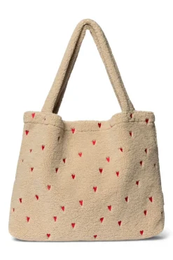 Studio Noos Mom Bag Teddy Hearts Ecru