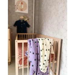 Studio Noos Swaddle Light Blue Clover 70 x 70