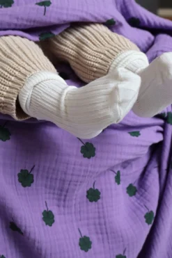 Studio Noos Swaddle Purple Clover 120 x 120