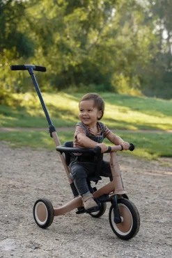 Topmark 4-in-1 Driewieler / Loopfiets Lio Macchiato Bruin