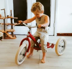 Trybike Steel 2-in-1 Loopfiets Red (mat rood)